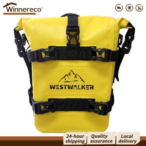 【Winnereco】 กระเป๋าข้างรถมอเตอร์ไซค์ 8L กันน้ำ ทนทาน เหมาะสำหรับนักปั่นและนักเดินทางกลางแจ้ง