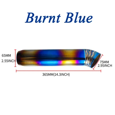 Universal Car Exhaust Muffler Pipe Stainless Steel Tail Silencer Pipe For Muffler Car Muffler Silencer