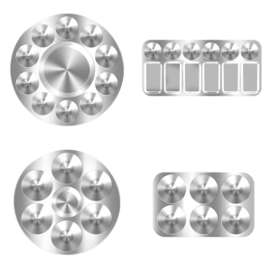 Khay kim loại tái sử dụng bảng cho màu nước dầu Acrylic Craft chuyên nghiệp nghệ thuật Tự làm bảng màu sơn