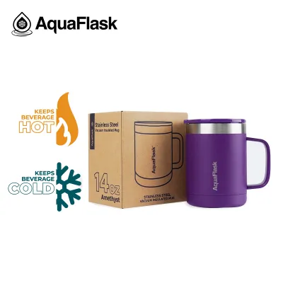 AquaFlask 14oz Insulated Mug Drinkware Stainless Steel