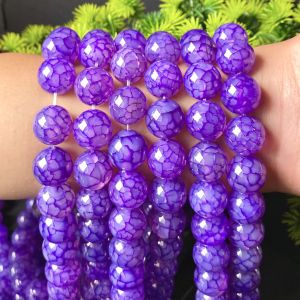 Thousand Crystals and Ten Thousand Beads Blood-stained dragon-patterned sapphire blue loose bead bracelet semi-finished handmade item diy Ornament Accessories