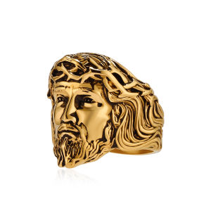 Nhẫn nam bằng thép không gỉ God Jesus Ring. Trang sức. AutoMaxion