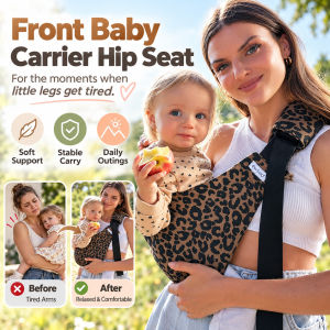 Front Facing Baby Carrier Ergonomic Hip Seat Baby Carrier Adjustable Waist Support Comfortable Infant Carrier Hands Free Outdoor Carrying