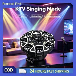 8-Arm Rotating Disco Light Laser Light Strobe Light Beam Light For Party Dj Halloween Party
