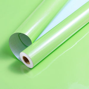 Supermax Red color 40cm X 500 cm painted surface wallpaper home decor wall sticker cabinet renovation kitchen fume sticker DIY Heat-resistant waterproof oil-proof easy to wipe