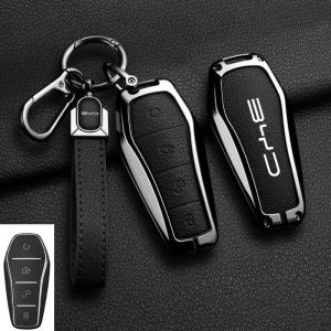Car Remote Key Cover Case For Byd Atto3 Ev Byd Dolphin 2023 Sealine 6 Zinc Alloy Key Holder