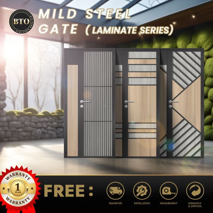 Mild Steel Main Gate, HDB Gate, BTO Resale Gate, Laminate Gate - BTO ...