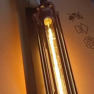SXH Vintage-style lighting fixtures industrial-style cafe bar barbecue restaurant dining room balcony wrought iron flute wall lamps led Lamp
