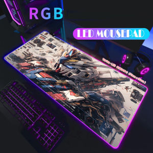 GM - LED Luminous Colorful RGB Mouse Pad Gamer Mouse Mats Anti-slip | LED USB Mousepad | Computer Keyboard Pad Desk Mat Anime One Piece Gundam Dragon Ballz