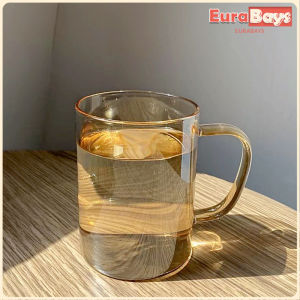 E.B. 350ml 450ml Heat Resistant Coffee Glass Creative Aurora Milk Mugs Cup Desktop Drinking Drinkware