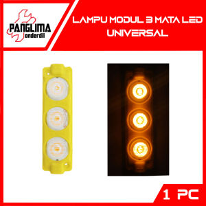 Lampu Modul 3 Mata LED SMD DC 12 24 Volt 3 Watt Variasi Kolong Mobil Motor Aquarium dll Variasi V W Waterproof