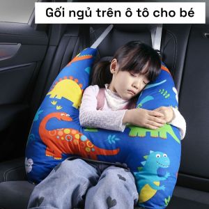 Gối Chữ HGối Ôm Gối Tựa Đầu Khi Ngủ Cho Bé Trên Ô Tô Thiết Kế Họa Tiết Xinh Xắn