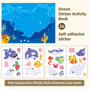 [SG Stock] Princess Sticker Activity Book Reusable Cute Fairy Castle Sticker Book Educational Learning Toy for Girls