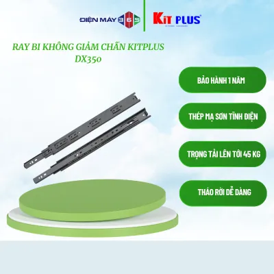 Ray Trượt Bi 3 Tầng KITPLUS DX250 – Không Giảm Chấn – Thép Cao Cấp – Chịu Lực Tốt – Chính Hãng