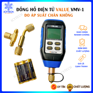 Đồng hồ đo áp suất chân không chính hãng Value VMV-1 Đồng hồ điện tử đo áp suất chân không chân không kế - ICYTECH