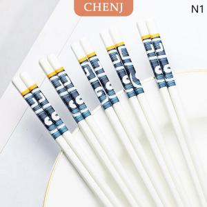 [COD] CHENJ ตะเกียบเซรามิกสไตล์ญี่ปุ่นตะเกียบทรงยาวตะเกียบซูชิภาชนะบนโต๊ะอาหารของขวัญ