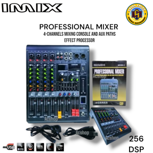 IMIX by TRIDENT MC-4 Professional Audio Mixer USB Interface with 256 DSP Mixing Console and Aux Paths Effects Processor