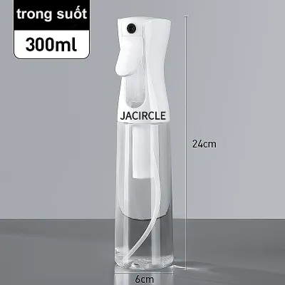 JACIRCLE bình xịt chai xịt phun sương nhựa pp pet nhẹ bền cầm tay du lịch tóc mỹ phẩm 200 300 500