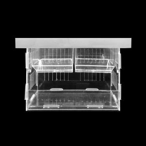 ER52858 Acrylic Fish Isolation Box Fish Tank Hatching Incubator Transparent Fish Breeding Isolation Box Guppy Breeding Box Detachable Fish Breeding Tank for Aquarium