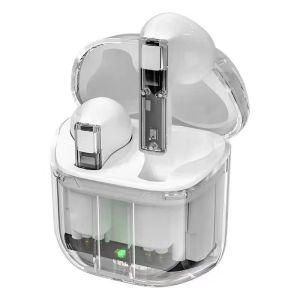 Tai nghe nhét tai không dây Bluetooth 5.3 Wiwu Ghost TWS thiết kế lộ cơ hỗ trợ các máy bắt Bluetooth chính hãng Wiwu bảo hành 6 tháng