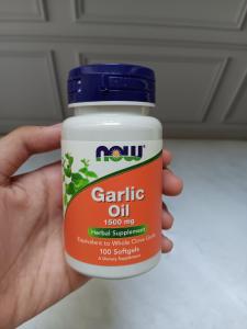 NOW Garlic Oil 1500 mg 100 Softgel Jantung Kolestrol Darah Tinggi