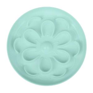 Outdoor Portable Pet Feeding Bowl Interactively Flower Pattern Cats Bowl for Clean Floor