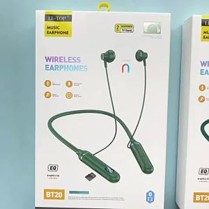 Rio BT20 Applicable iPhone Android Bluetooth 5.2 Hanging Neck In-Ear Wireless Stereo Running Sports Earphones