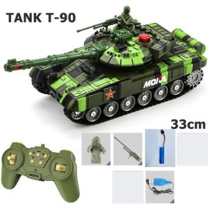 Xe tăng điều khiển từ xa bản to có đèn và âm thanh sử dụng pin sạc( không kèm tua vít)