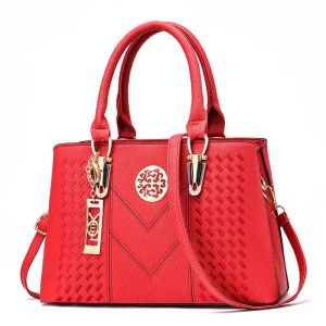 กระเป๋ายุโรปและสหรัฐอเมริกาแนวโน้มด้ายเย็บกระเป๋าถือกระเป๋าสะพายแฟชั่นความจุขนาดใหญ่