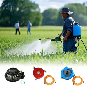 2-In-1 Agitation & Filtration Brass Sprayer Nozzle – 3-Way Adjustable Spray Head With Dual Filters Compatible With 1.5" Suction Hose (Includes 3m Hose)