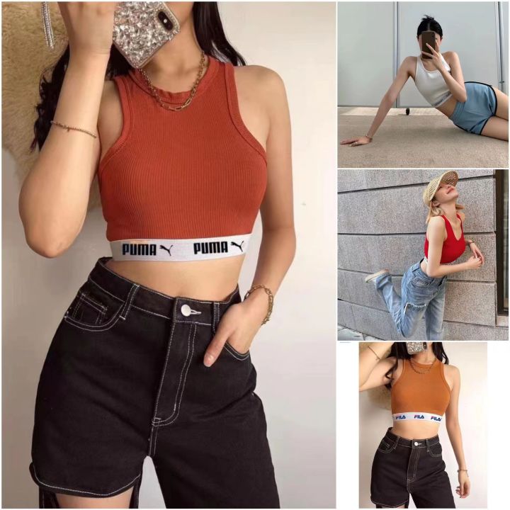 COCO Spring Summer Sexy Style Women's Sports Bra Inspired Crop Top