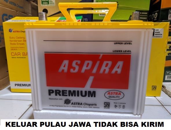 AKI MOBIL AKI BASAH ASPIRA ASTRA TYPE PREMIUM ORIGINAL AKI NS70 65