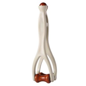 Wooden Finger Massager/Multipurpose Wood Finger Massage Clip /Meridian Acupressure Stick/Meridian Relief Massage Roller/Hand Therapy Tool With 360° Rollers Pressure Relief Finger Massager Wooden Roller