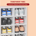 Shoe box organizer hard case with cover Foldable Plastic shoe rack storage Drawer. 