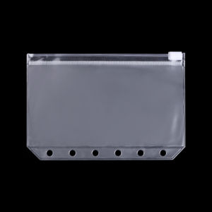 【88HomeStore】1PCS A5/A6/A7 File Manager Storage Folder Standard Transparent PVC loose-leaf Bag With Custom Zipper To Archive Binder Files Manager Office Supplies