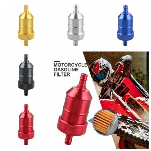 DBP1099 Aluminum Alloy 8mm Motorcycle Aluminum Fuel Filter with Copper Core 8mm Motorcycle Gasoline Filter Gasoline Strainer Modification Car Petrol Diesel Inline Motorcycle Pit Dirt Bike