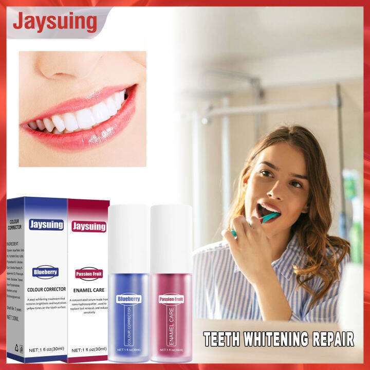 Jaysuing Fruit Tooth Care Toothpaste Blueberry Whitening Teeth Repair ...