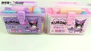 Sanrio Kuromi Clay Set for Kids Stress Relief Non-Stick DIY Storage Toy