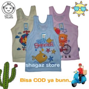 Singlet anak karakter kartun lucu / kaos dalam anak sablon murah kualitas premium bisa COD