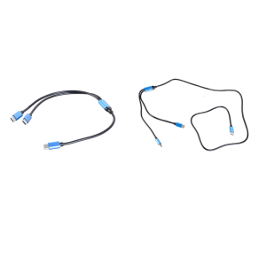 Cáp USB C đến USB kép C với một dữ liệu và cổng sạc điện thoại và một cổng chỉ sạc cho nhiều thiết bị