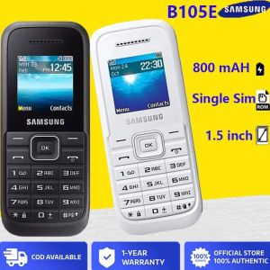 【100% Genuine 】 Samsung B105E Keyboard Phone 800mAH spare phone Single SIM Phone Original Samsung phone (1-year warranty) COD
