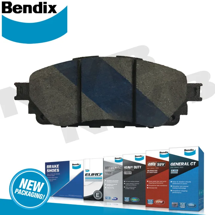 Bendix Brake Pads Front Set GCT for Toyota Innova 2016-2022 (DB2396 ...