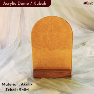 Acrylic Dome Marga Cipta / Akrilik Kubah / Arch Custom Kado / Mahar