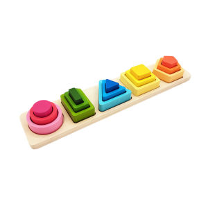Mainan Edukasi Bayi Square Basic Shape Puzzle Bentuk 3d Pasak Geometri Puzzle Mencocokan Bentuk Matching Shape