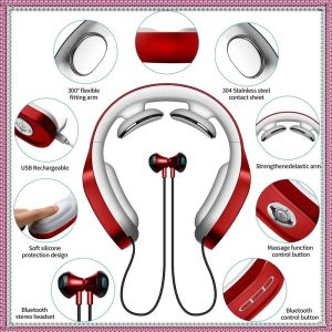Wireless Sports Stereo Home Office Neck Massage Bluetooth Neckband Earphones
