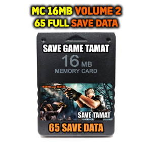 Memory Card PS2 16MB Full 65 Save Tamat
