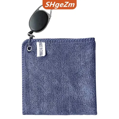 [COD] SHgeZm Golf khăn ướt và khô Golf làm sạch vải hoàn hảo cho người chơi golf làm sạch vải với có thể thu vào móc dễ dàng để thực hiện