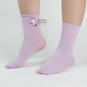 Kaos Kaki Panjang Wanita Stocking Polos Pastel