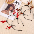 【♡Lovely girls house♡】Christmas Antler Headbands Cute Hairbands Hairhoop with Elf Ears Pine Cone Jingle Bells Christmas Party Decoration. 