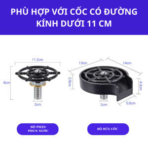Hàng hót Giá siêu rẻ Vòi rửa chéncốc tự độngbộ rửa cốc chén thông minh lắp chậu rửa bát KENISI-VRCDN90